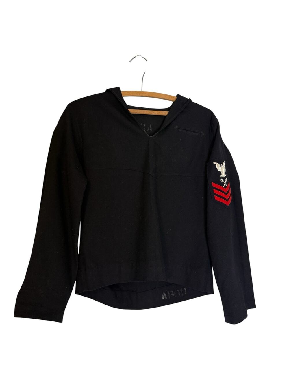 Vintage US Navy Crackerjack Jumper GM1 E6 Wool 40 Chest 50s 60s